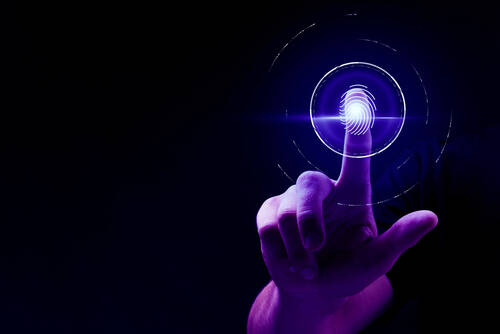 Biometric,Technology,Background,Template,,Fingerprint,Sensor
